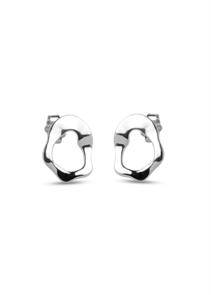 Daphne studs Silver Enamel 